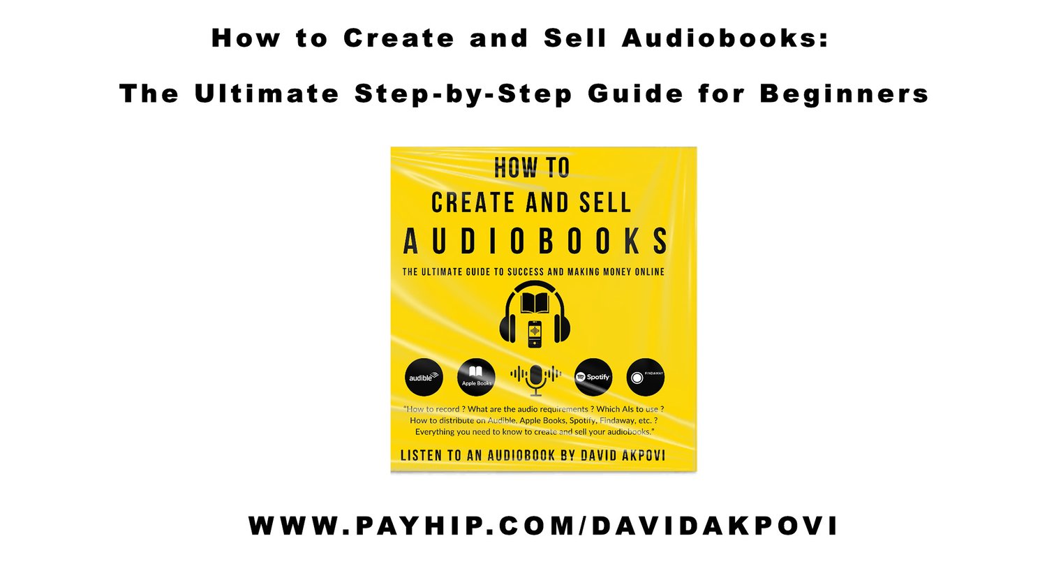 How to create and sell audiobooks