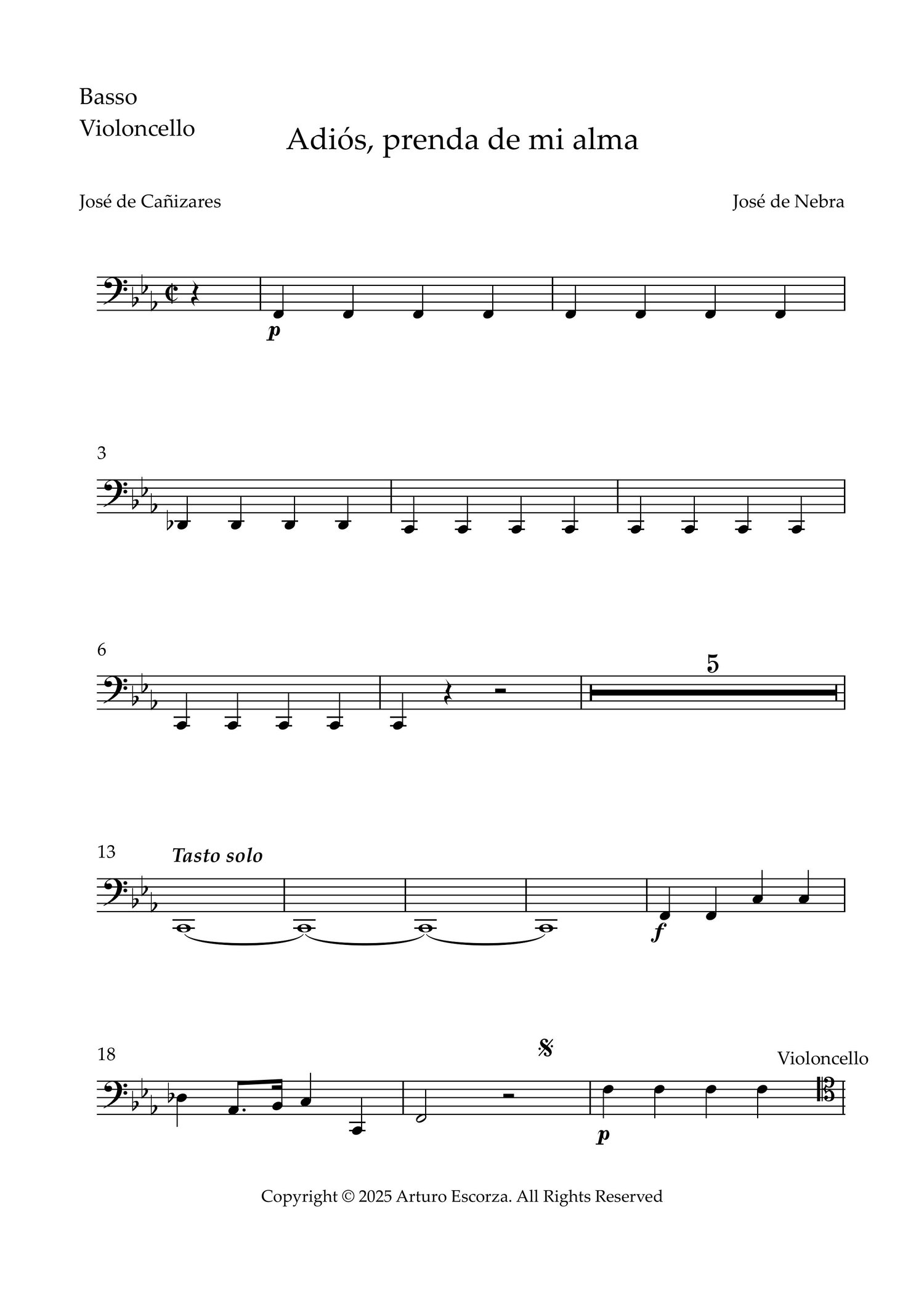 Jose de Nebra - Bass