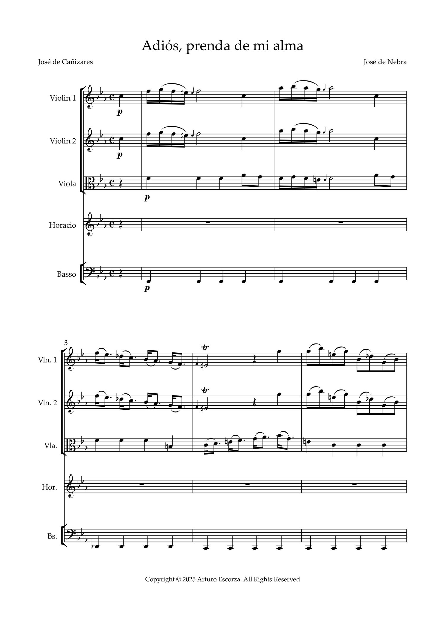 Jose de Nebra - Full Score