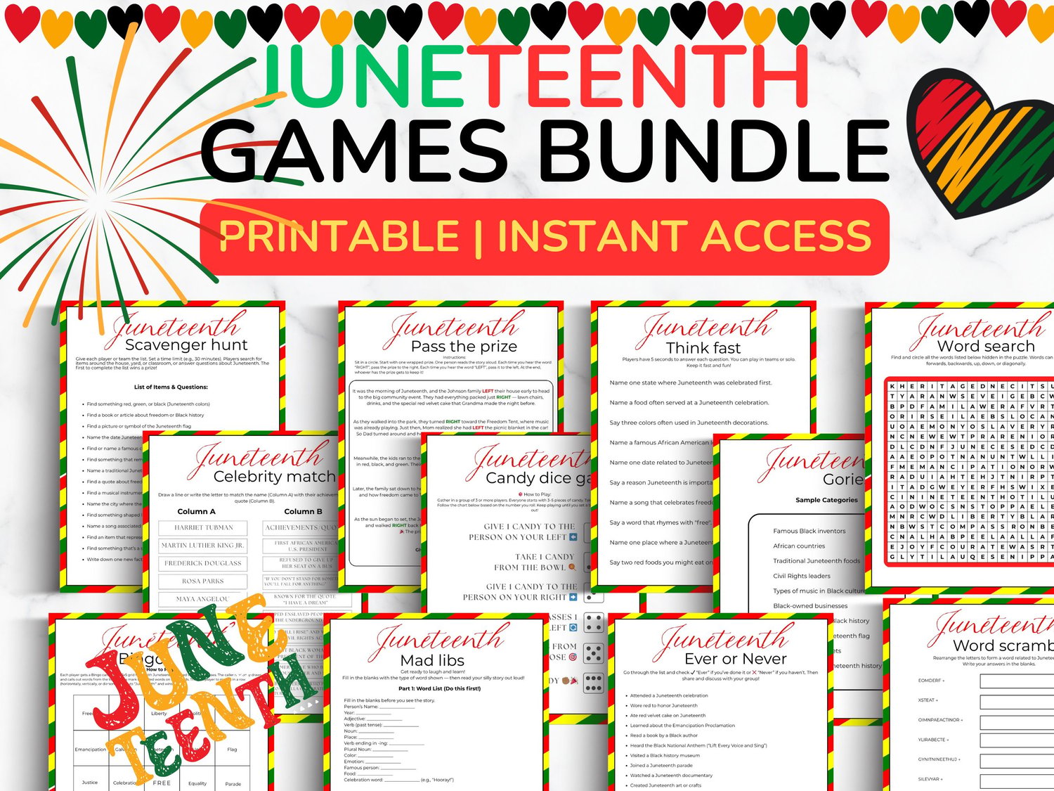 Juneteenth games - mega bundle - Payhip