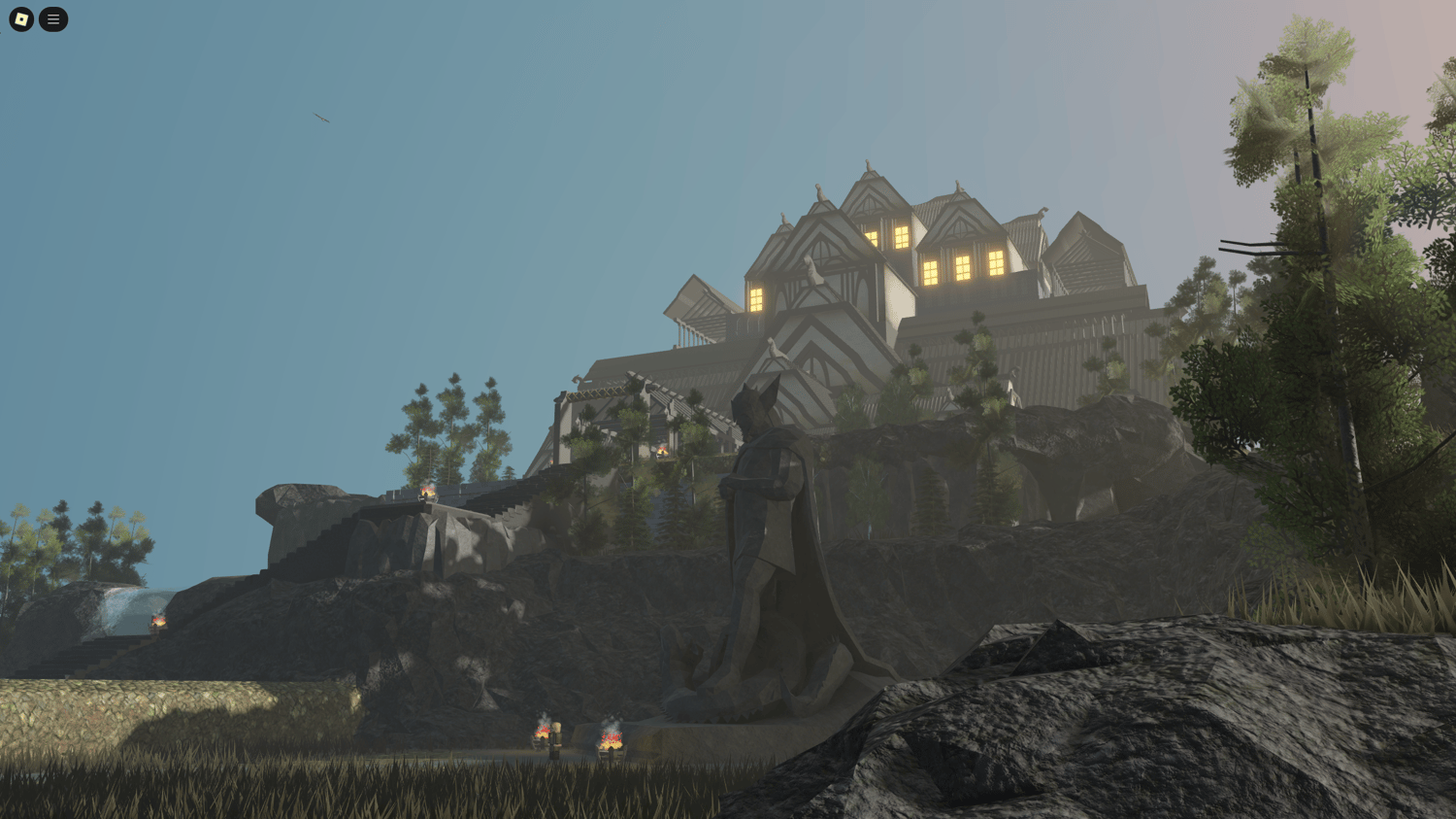Close-up of various medieval weapons and combat kits laid out for gameplay