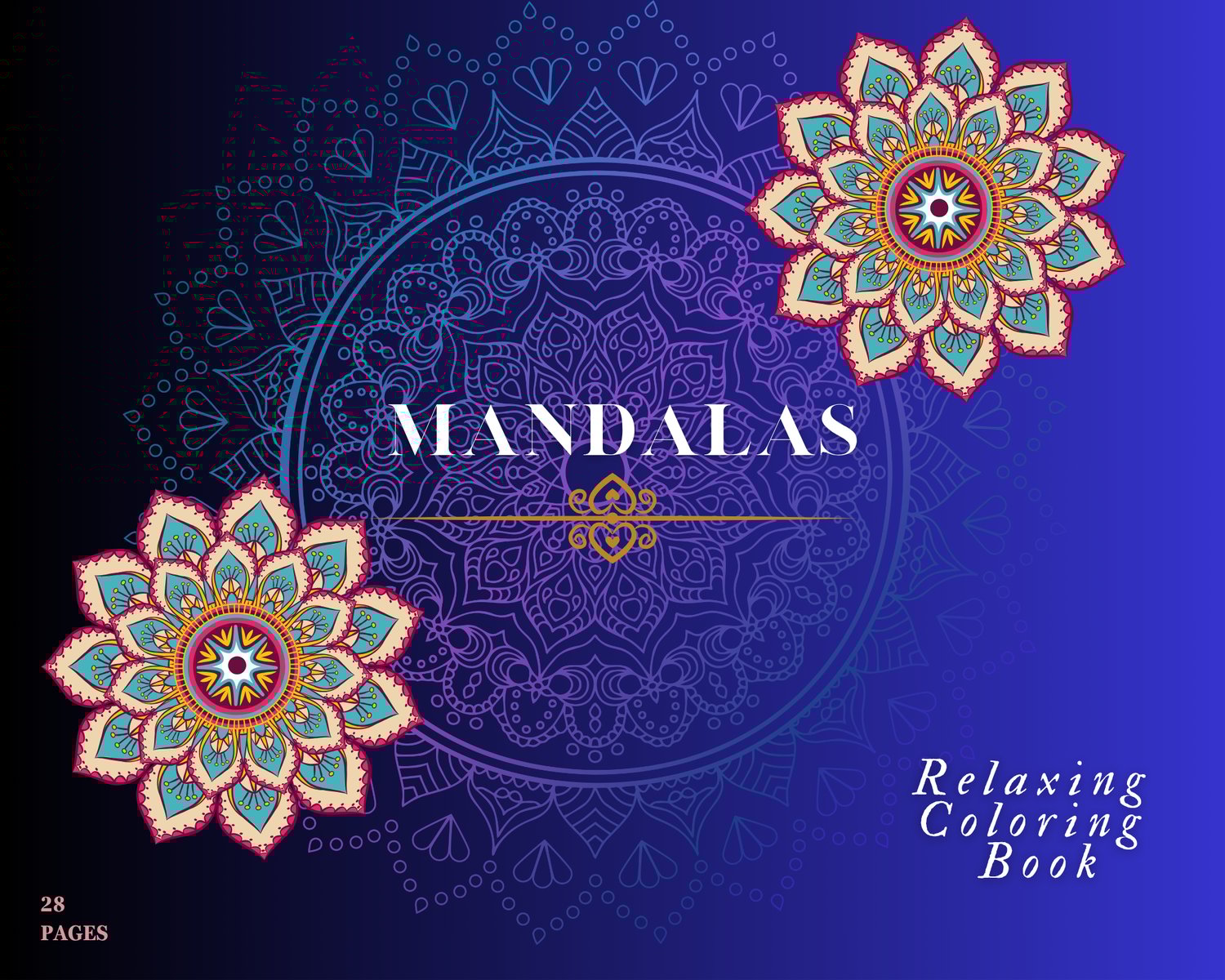 Mandala coloring book for adults  Stress relief coloring book  Mindfulness art therapy  Intricate mandalas to color  Adult coloring book printable  Relaxing coloring book gift
