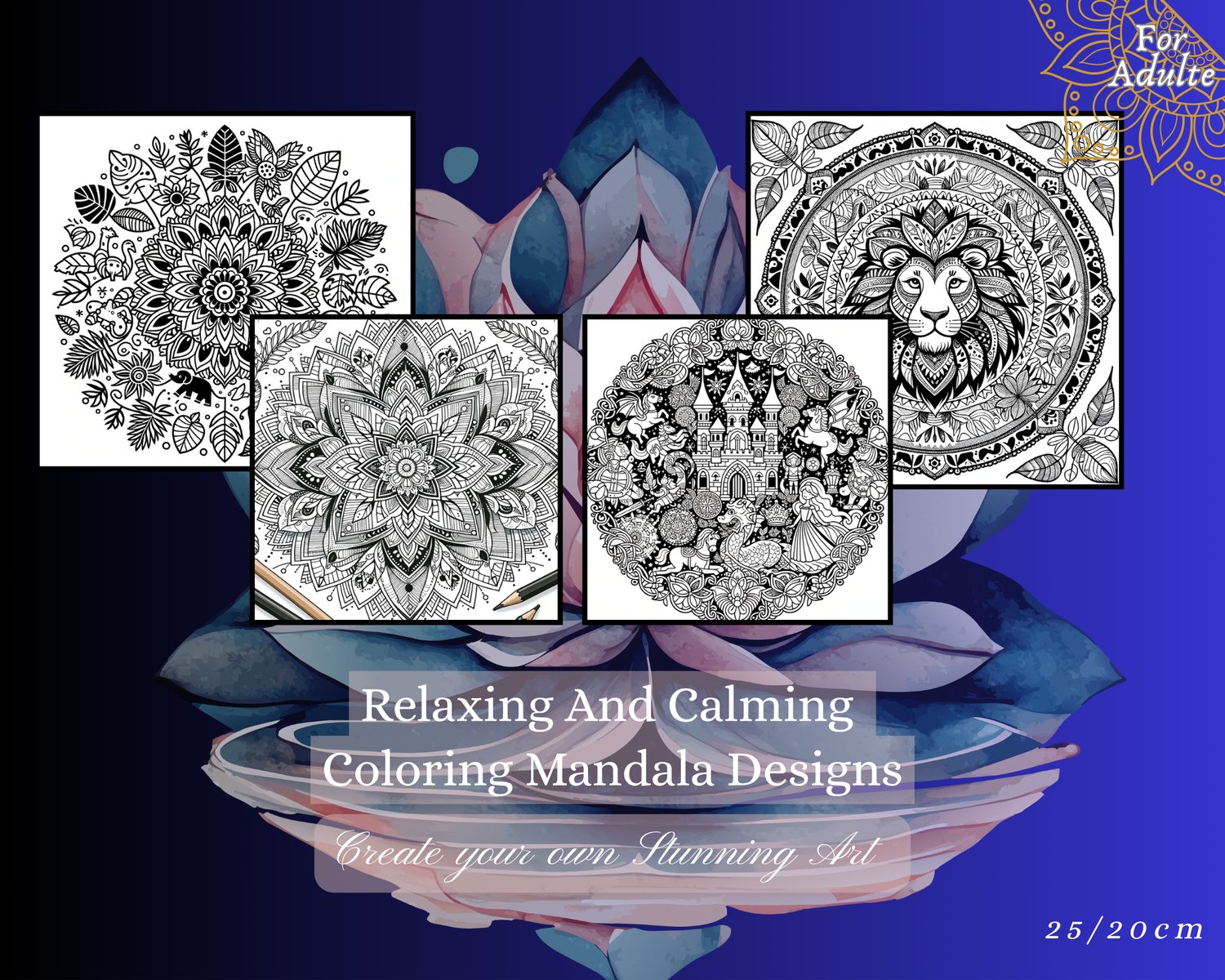 Mandala coloring book for adults  Stress relief coloring book  Mindfulness art therapy  Intricate mandalas to color  Adult coloring book printable  Relaxing coloring book gift