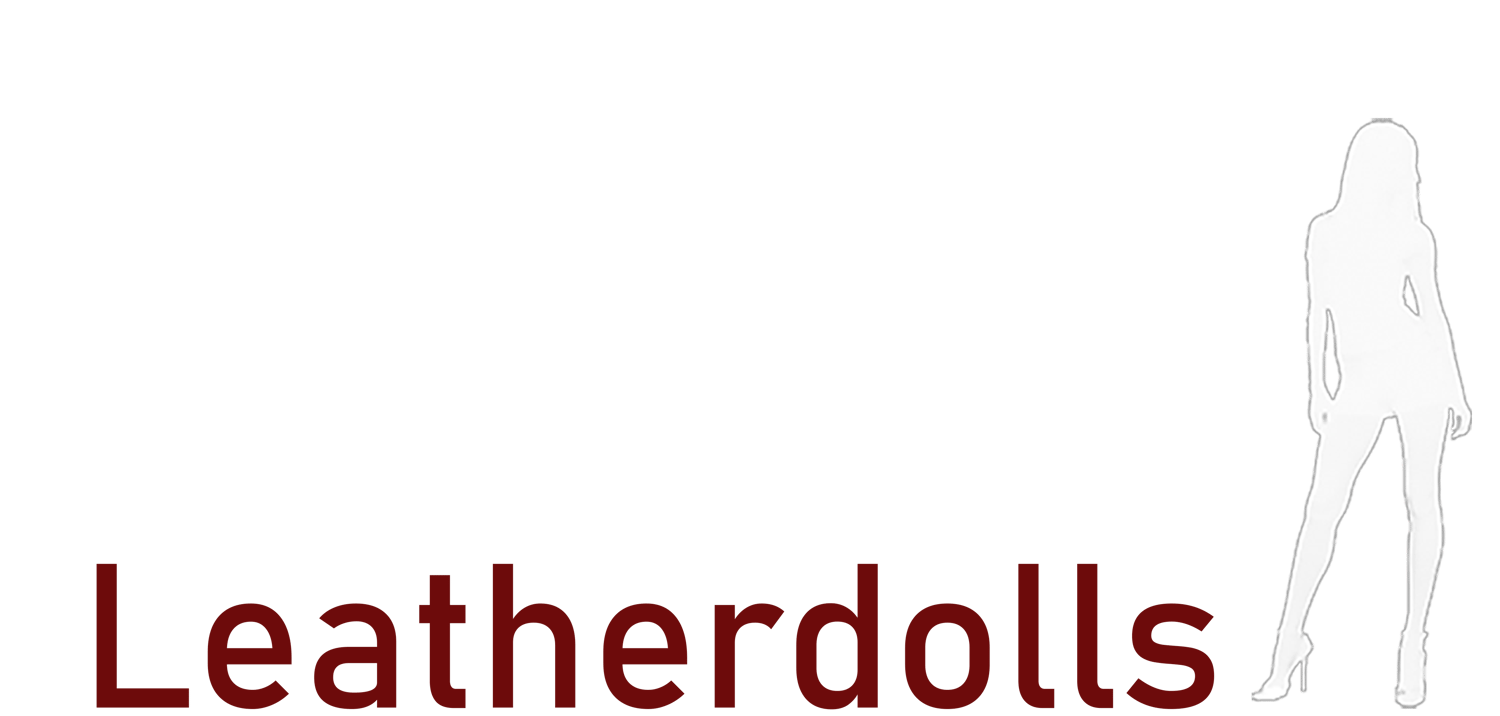 Leatherdolls logo – Made of leather, built for domination. A fetish-inspired brand celebrating high heels, leatherwear and seductive power.