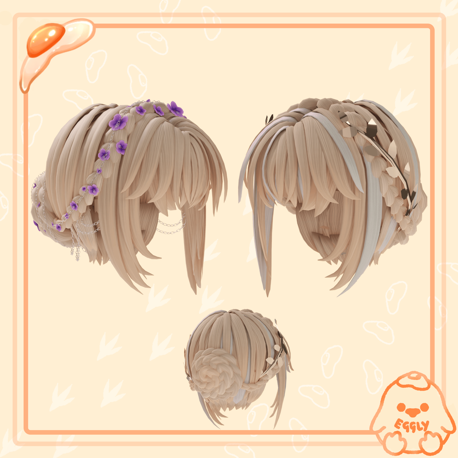Viola: Braided Hair *Commercial License*