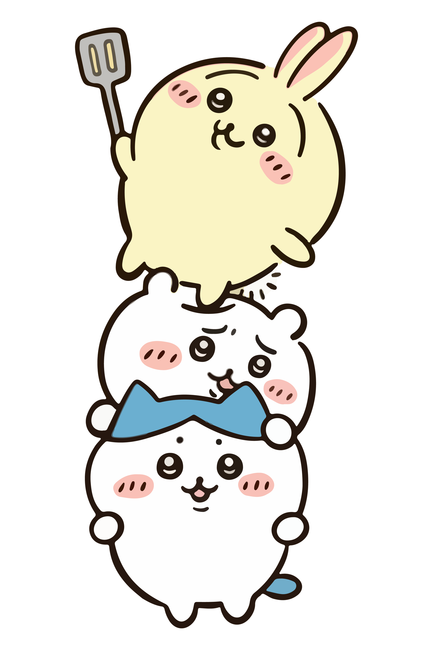80 Large PNG Chiikawa and Friends Expressions Digital Artwork ,Stickers for Goodnotes, digital planner Journal, kawaii aesthetic