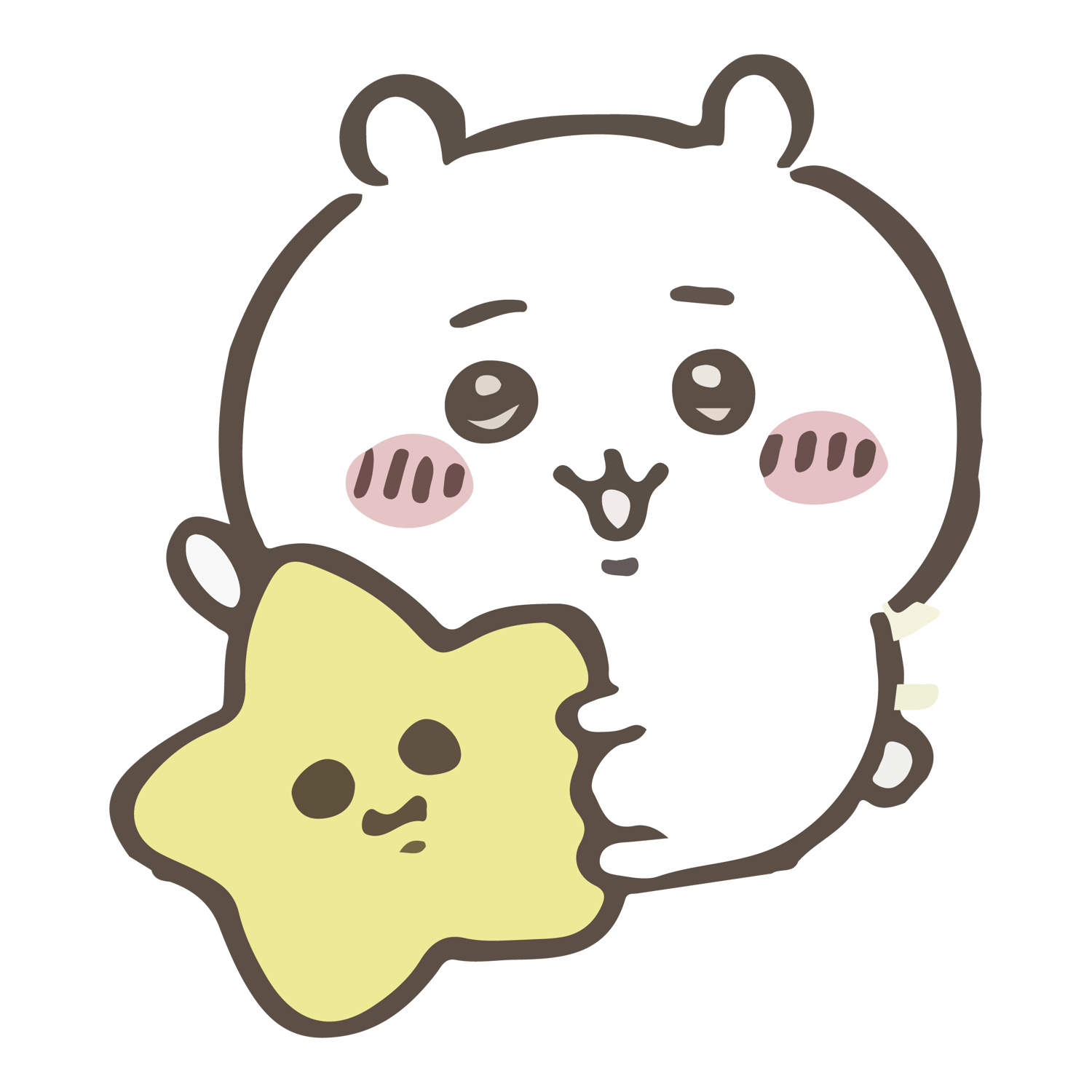 80 Large PNG Chiikawa and Friends Expressions Digital Artwork ,Stickers for Goodnotes, digital planner Journal, kawaii aesthetic