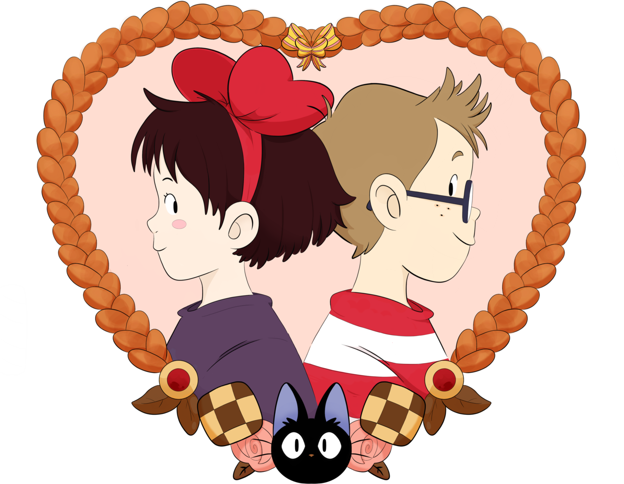 220+ Kiki’s Delivery Service PNG Bundle | Studio Ghibli Kiki & Jiji Clipart | Transparent Background Anime Stickers | Sublimation