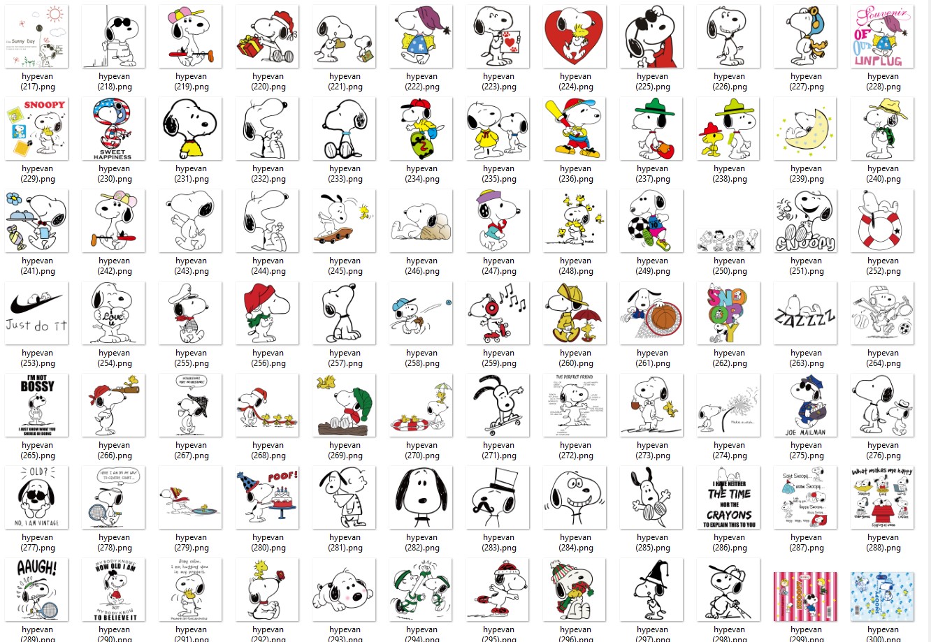 309 Snoopy PNG Bundle | Cute Peanuts Cartoon Clipart | S.noopy Woodstock Digital Stickers | Retro Comic Art | Sublimation & Print Use