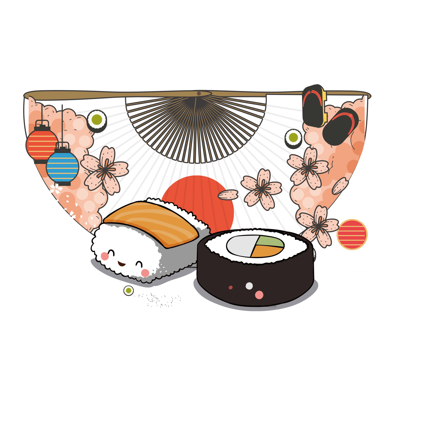 Sushi PNG Clipart Bundle β 319 Japanese Food Stickers | Cute Sushi Illustrations for Digital Projects, Planners, Crafts & More
