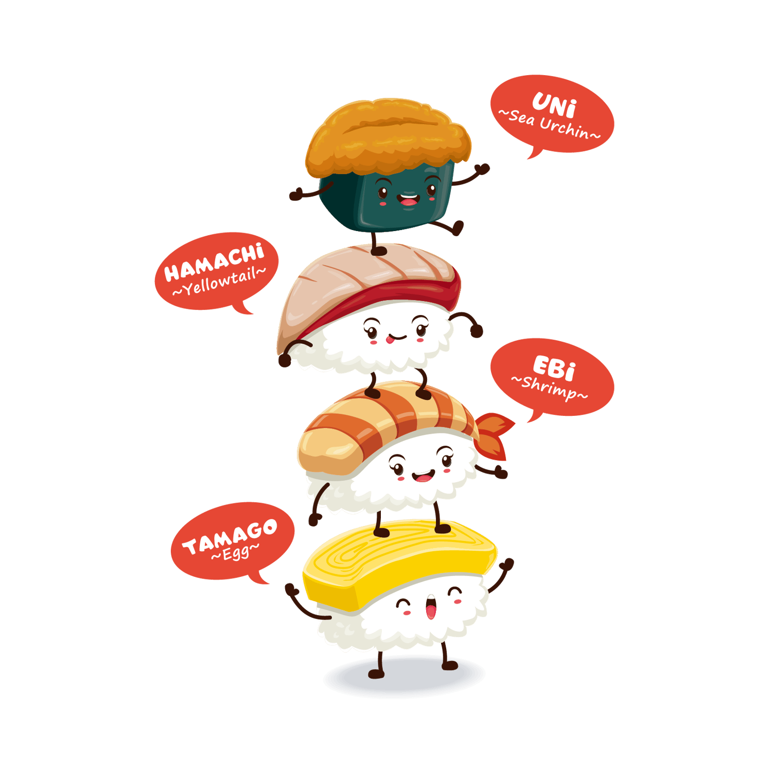 Sushi PNG Clipart Bundle β 319 Japanese Food Stickers | Cute Sushi Illustrations for Digital Projects, Planners, Crafts & More