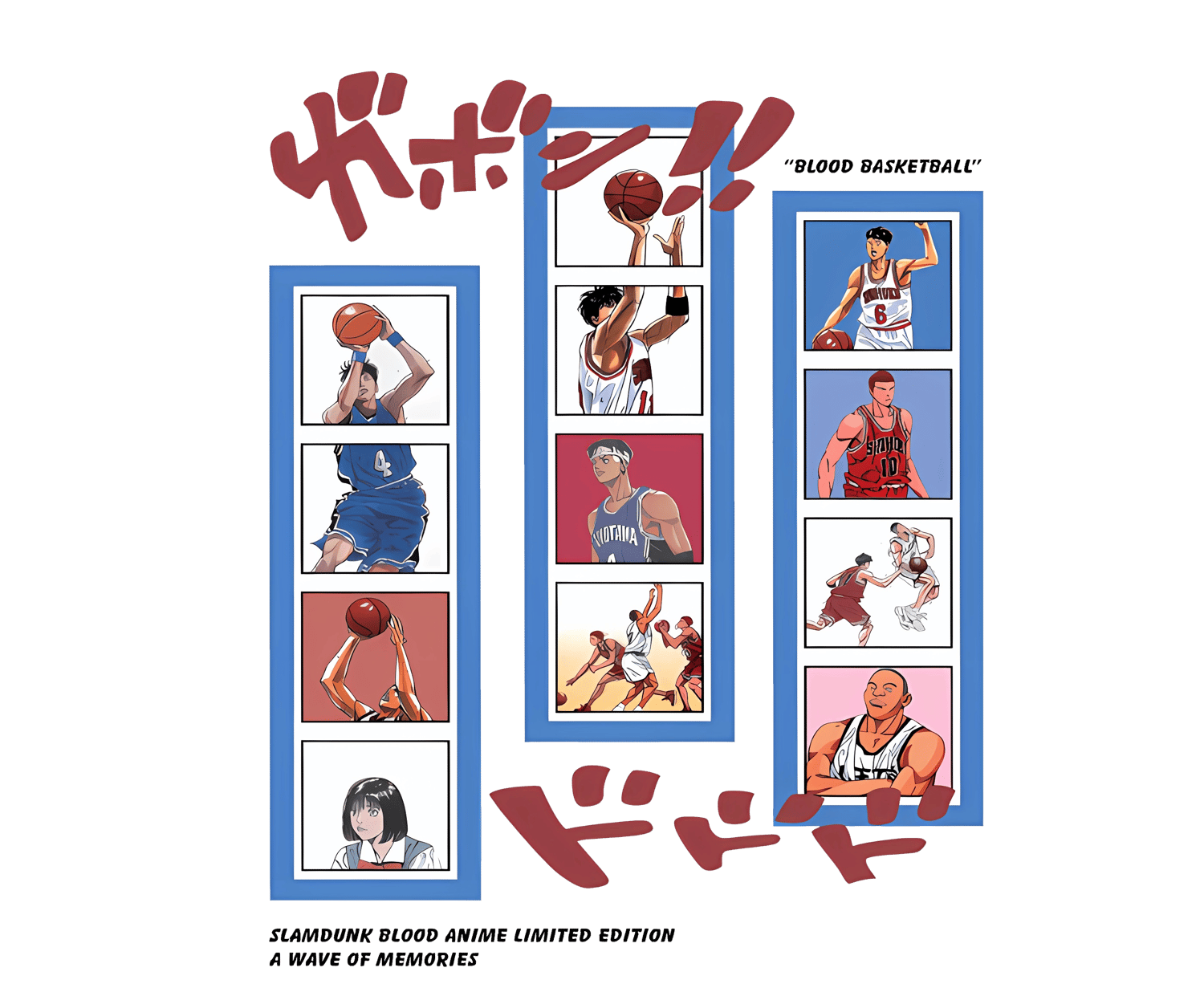 21 Slam Dunk Anime PNG Bundle | Shohoku Hanamichi Sakuragi Mitsui Kaede Rukawa Stickers | The First Slam Dunk Digital Download