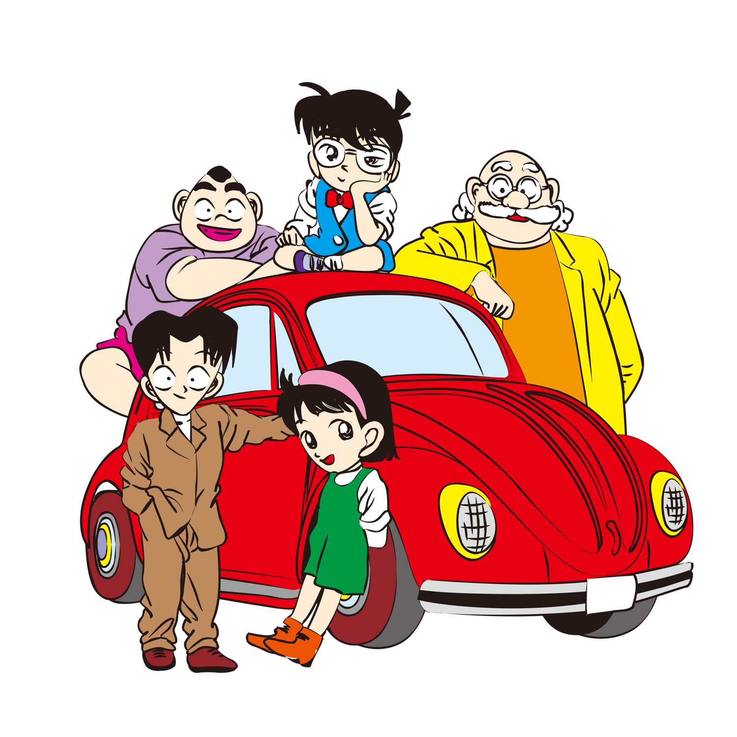 Detective Conan PNG Bundle – 86 Digital Stickers | Anime Boy Clipart | Shinichi Kudo | Transparent Files for Sublimation, Scrapbooking