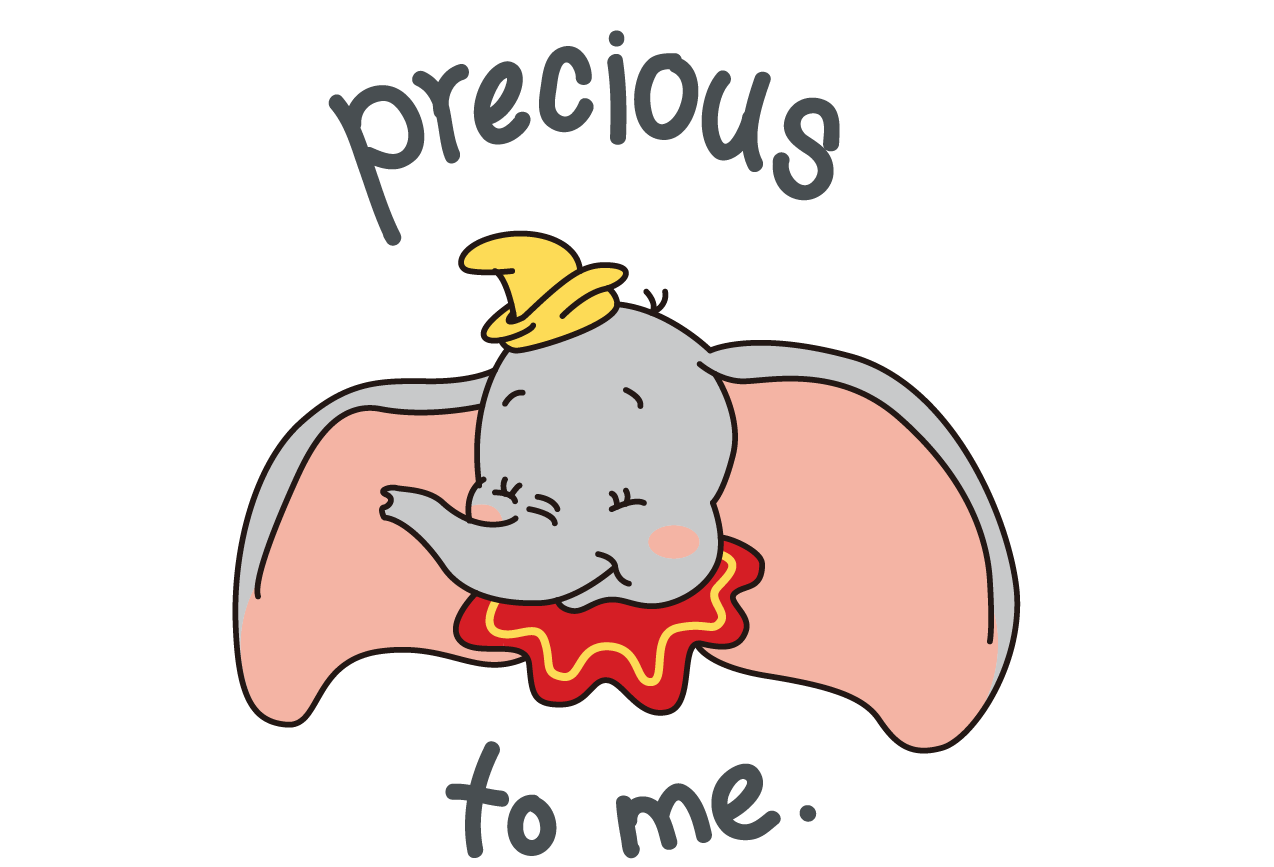 Dumbo-Inspired PNG Bundle β 36 Cute Flying Elephant Clipart Files | Pastel Baby Animal Stickers for Sublimation, Crafts, Scrapbooking & More