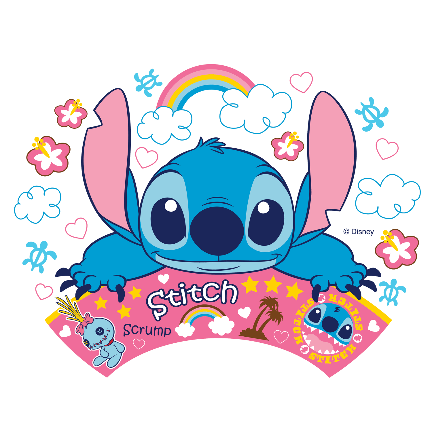 Kawaii Stitch PNG Bundle | 280+ Digital Stickers | L.ilo & Stitch Printable Clipart for Sublimation, T-Shirt, Scrapbook, Crafts