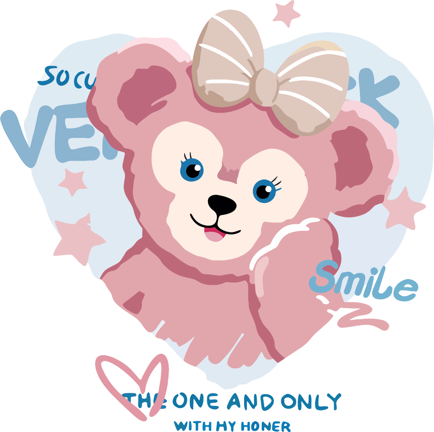 StellaLou Duffy Gelatoni PNG Bundle โ Cute Bunny Bear Cat Clipart for Sublimation, LinaBell Lotso Pastel Kawaii Animal SVG