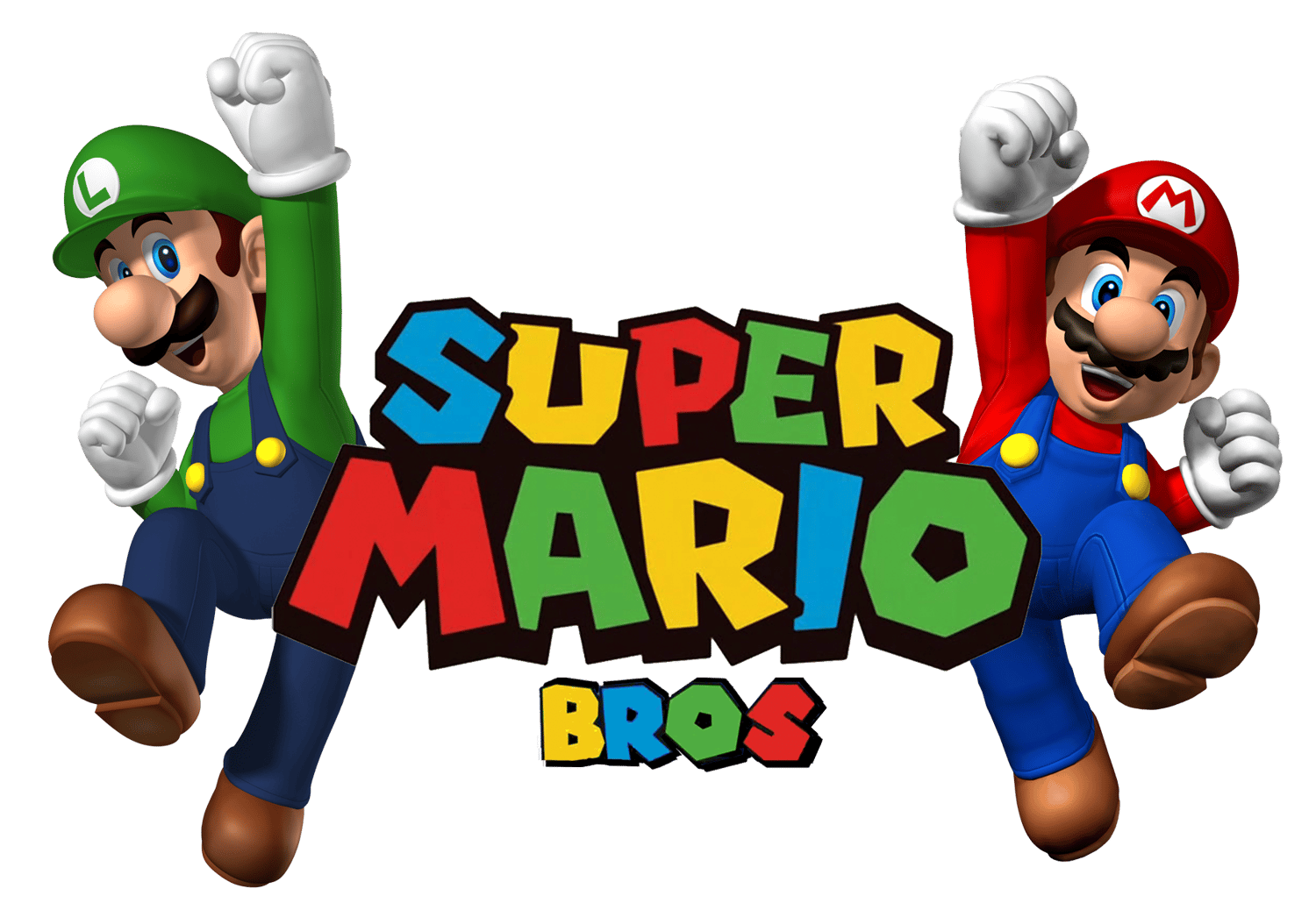 527 Super Mario PNG Mega Pack | Mario Luigi Yoshi Peach Toad Digital Clipart | Cute Gamer Stickers for Scrapbook & Crafts