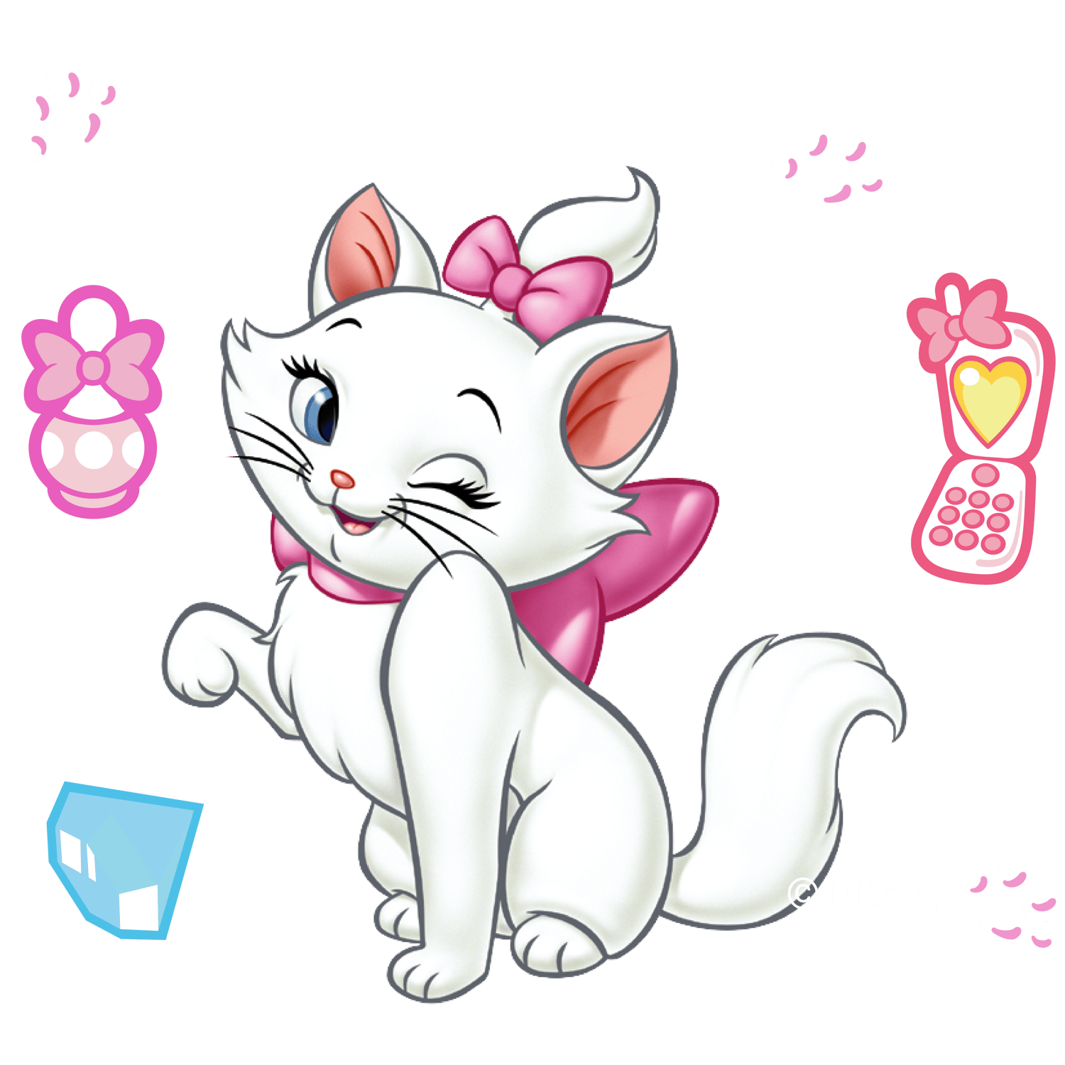 182 Marie the Cat PNG Bundle – Cute Pink Cat Clipart, Digital Download for Planners, Scrapbooking, Sublimation, Kawaii Stickers