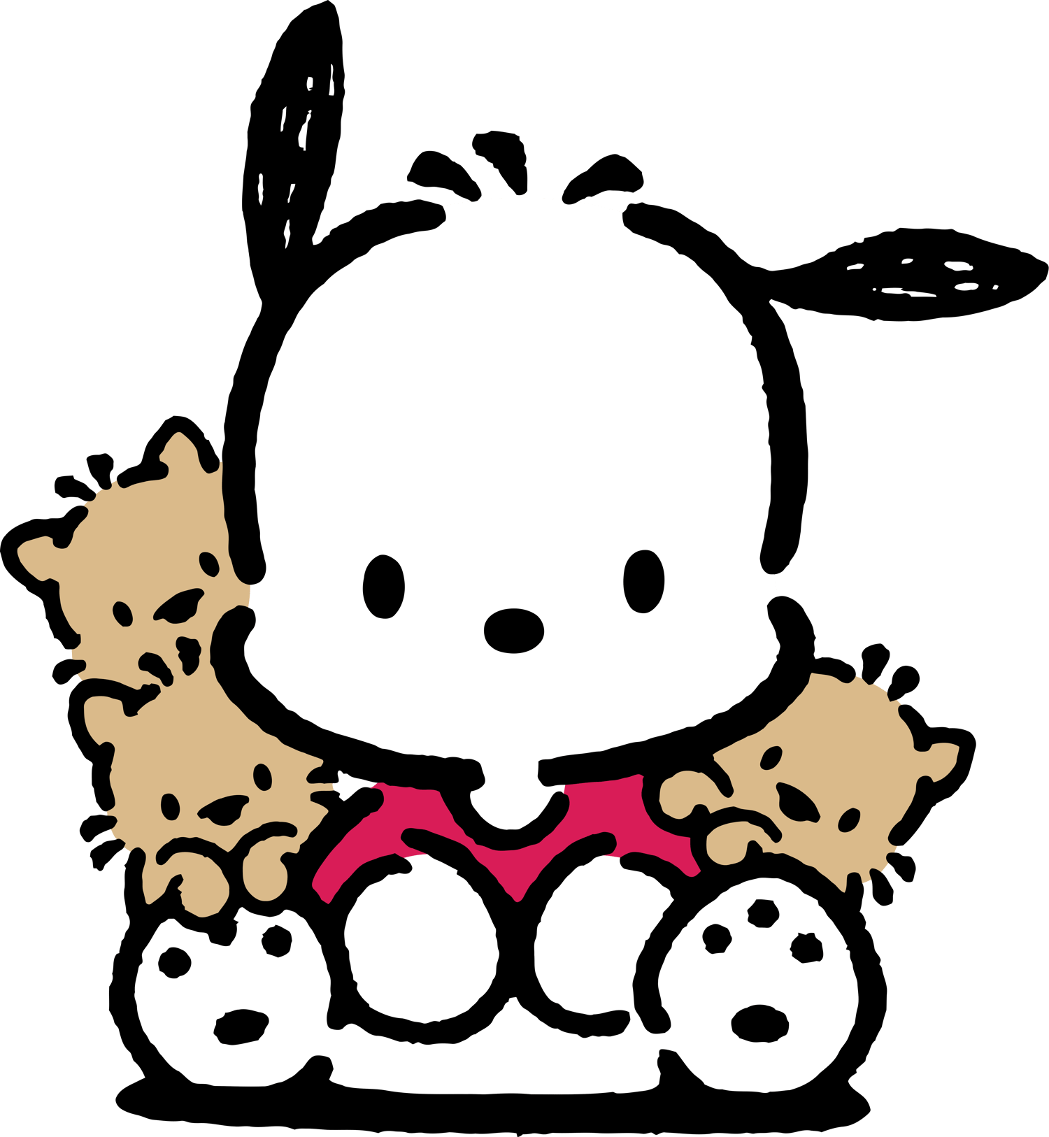 84 PNG Pochacco Cute Dog Stickers Bundle | Kawaii Puppy Clipart | Digital Download, Journal, Scrapbook, Planner, Sublimation