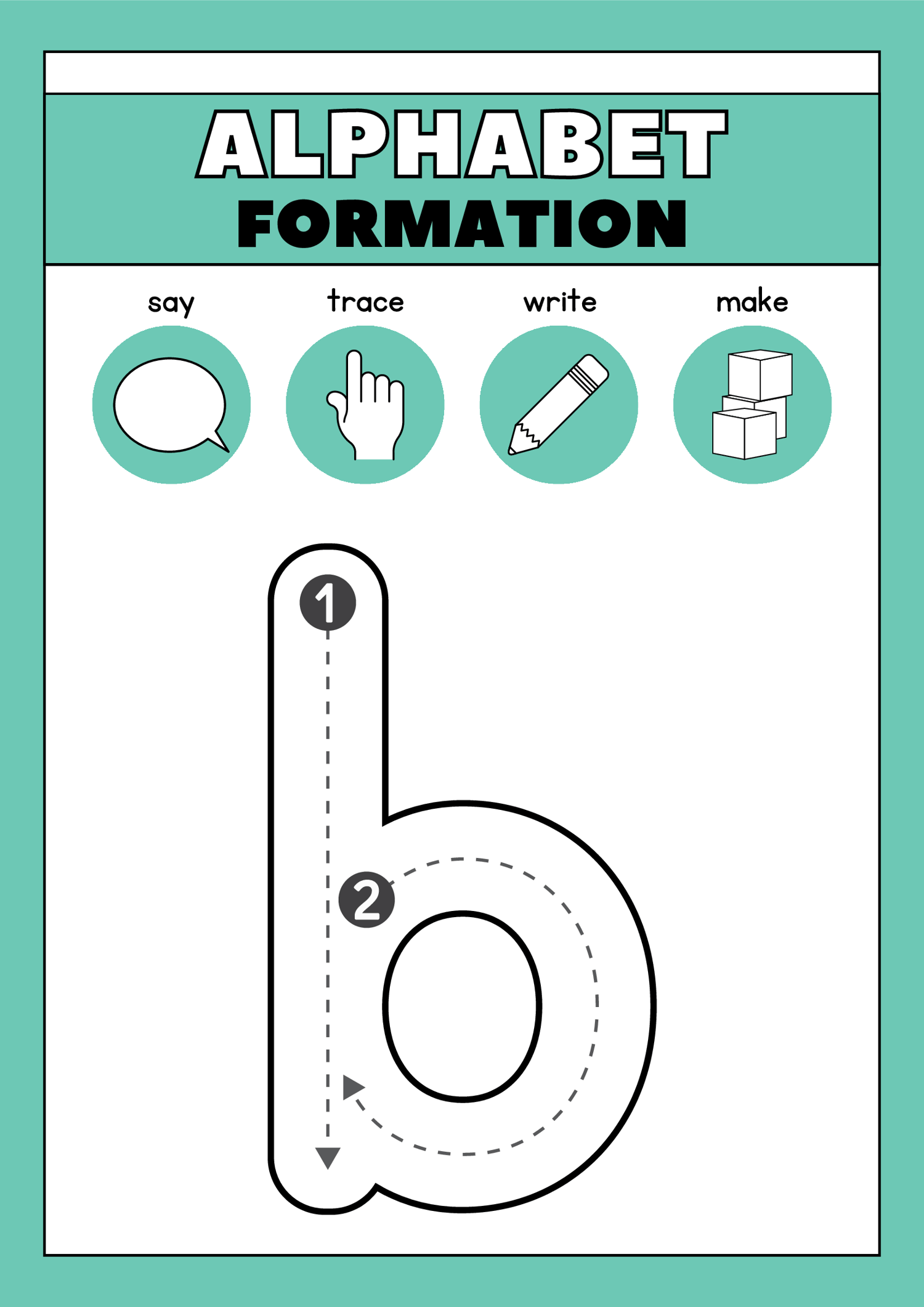 Alphabet Tracing Worksheet