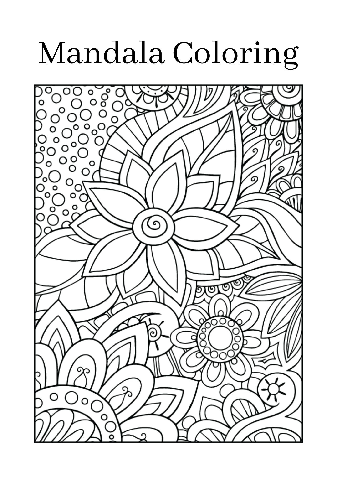 51 Gorgeous Mandala Coloring Pages – Printable Anti-Stress Sheets for ...