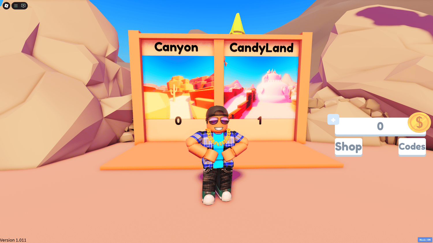 High-speed turn on a desert-themed racing map