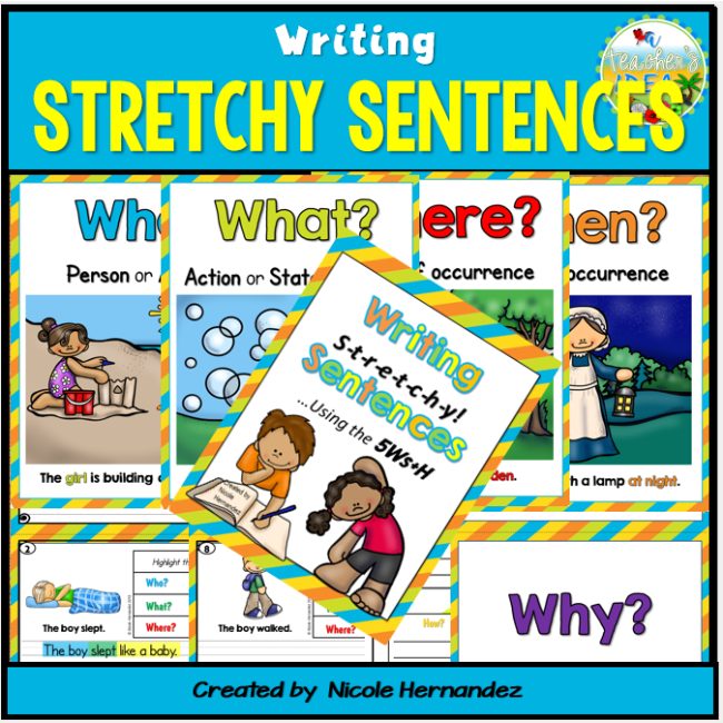English Language Arts Collection preview featuring alphabet posters, phonics activities, sight word cards, writing prompts, and literacy worksheets for early elementary classrooms with colorful visuals.