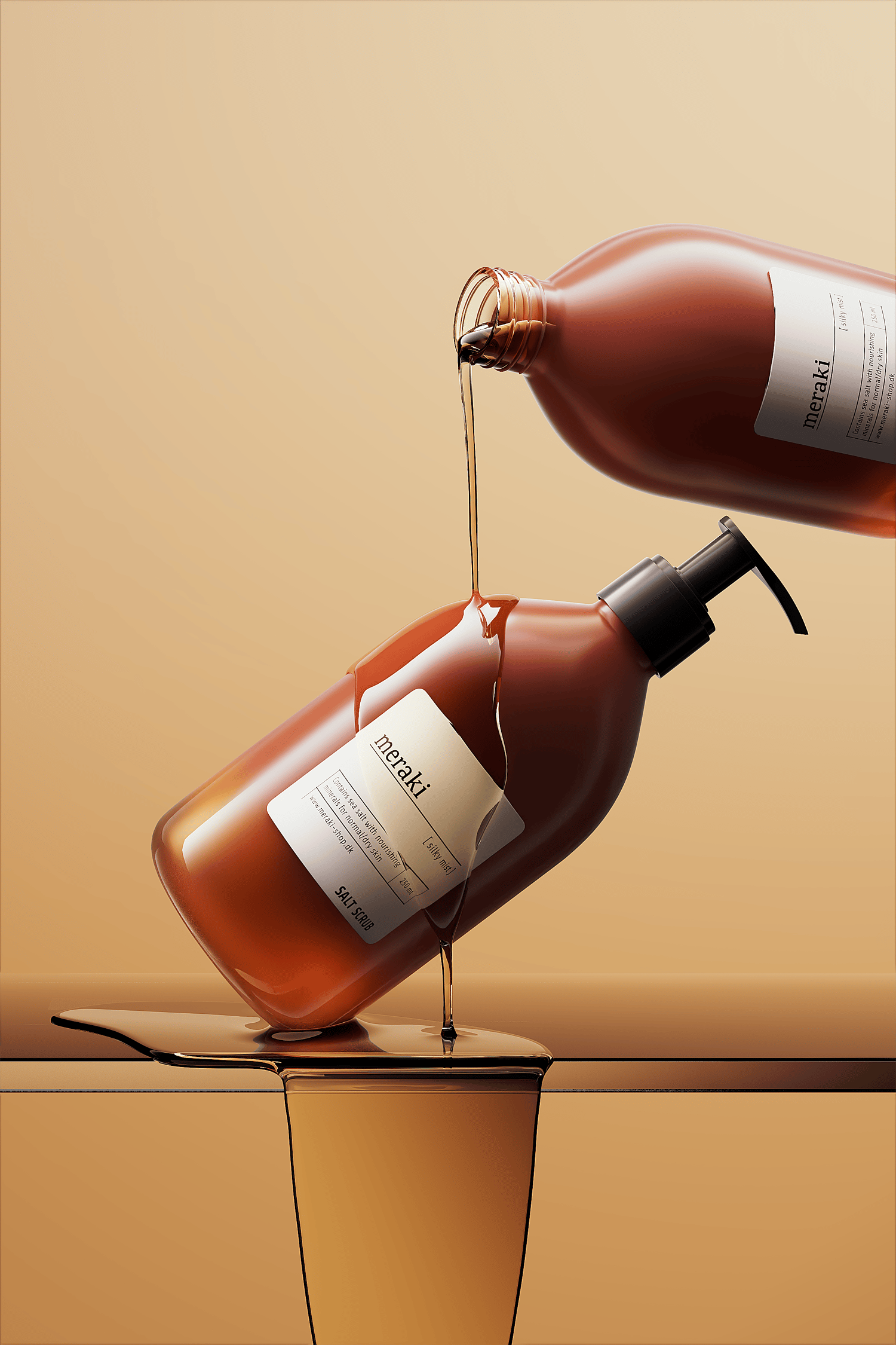 c4d redshift skin care product rendering