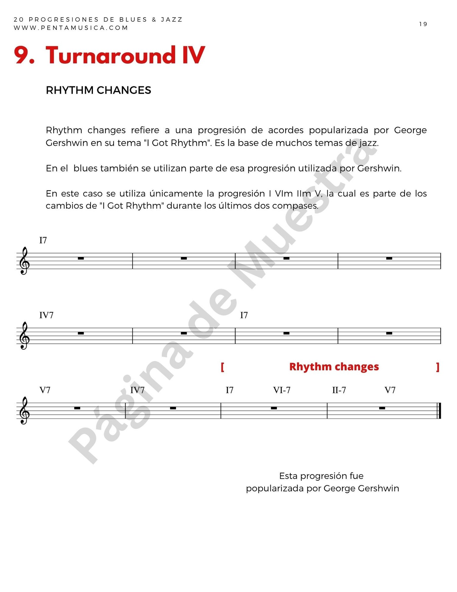 20 Progresiones de Blues y Jazz Muestra1