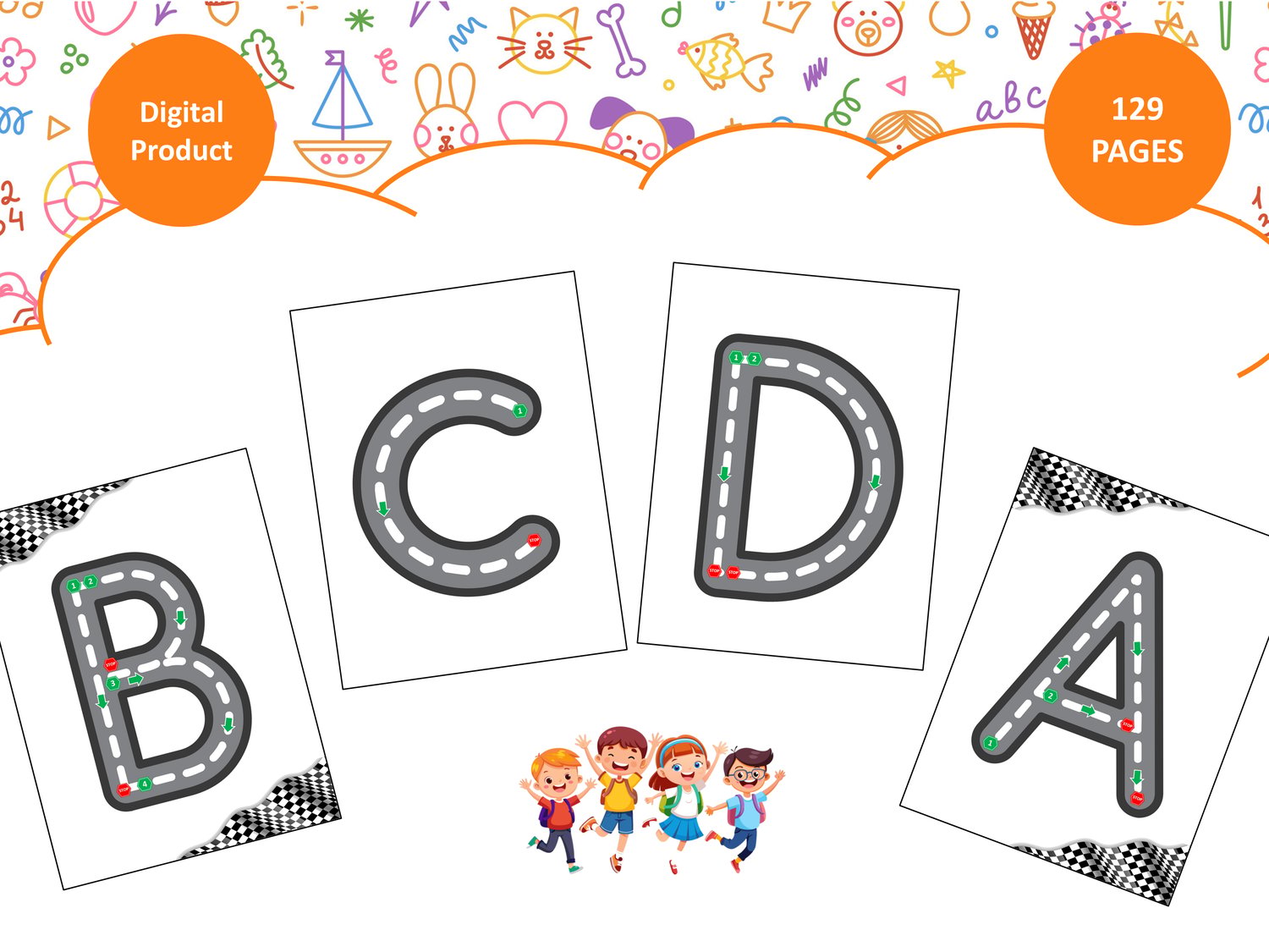 My Alphabet Book - coloring and tracing book for kids