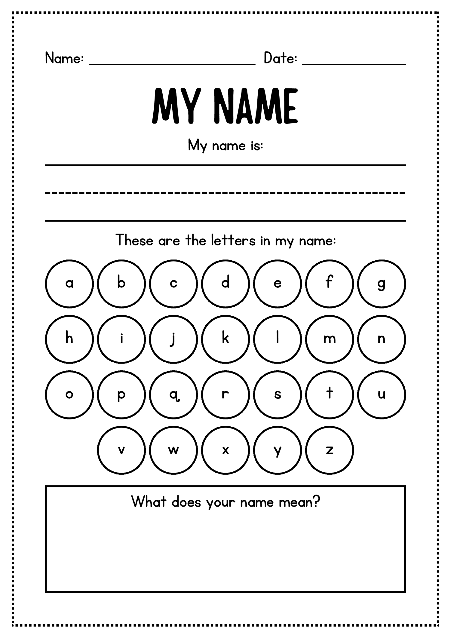 Kindergarten Alphabet Workbook