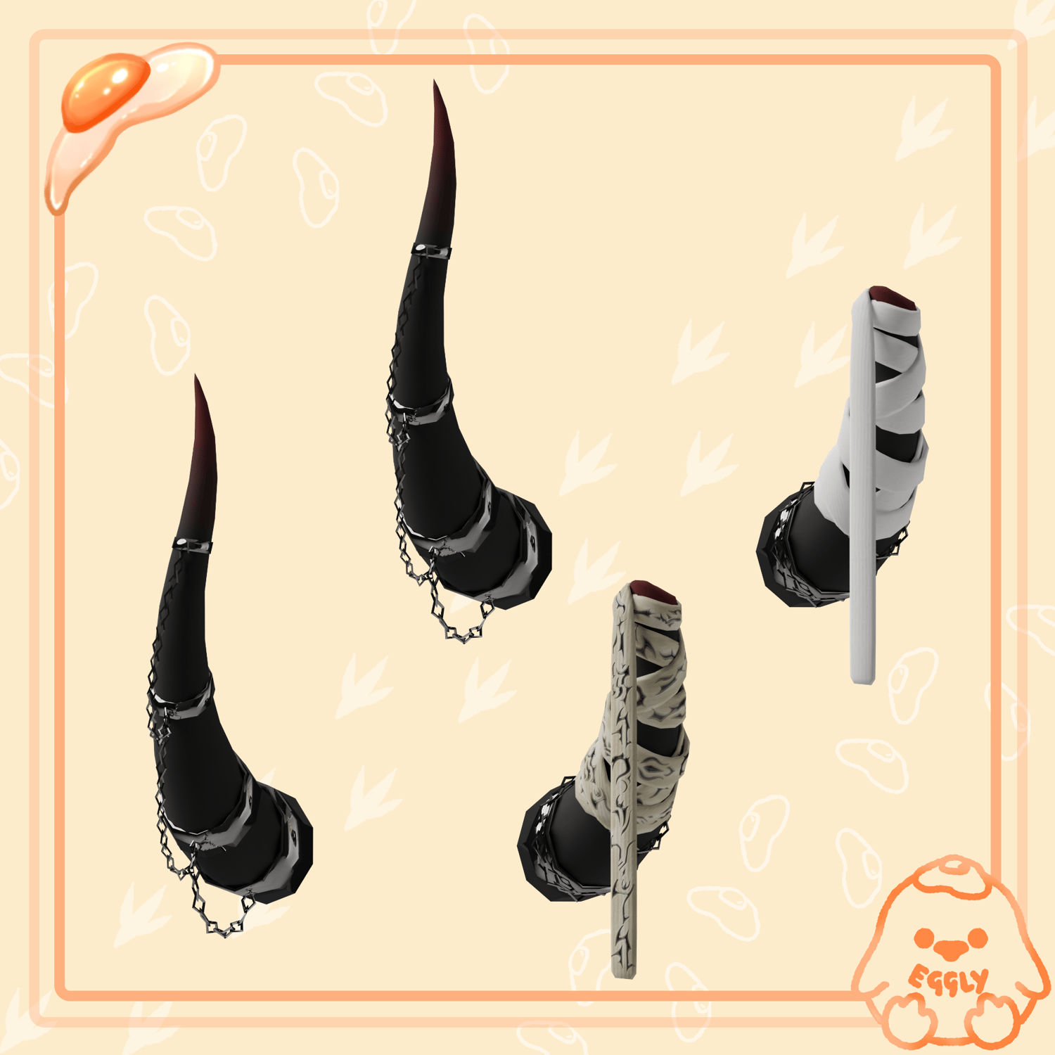 Millim: Broken Demon Horns *Commercial License*