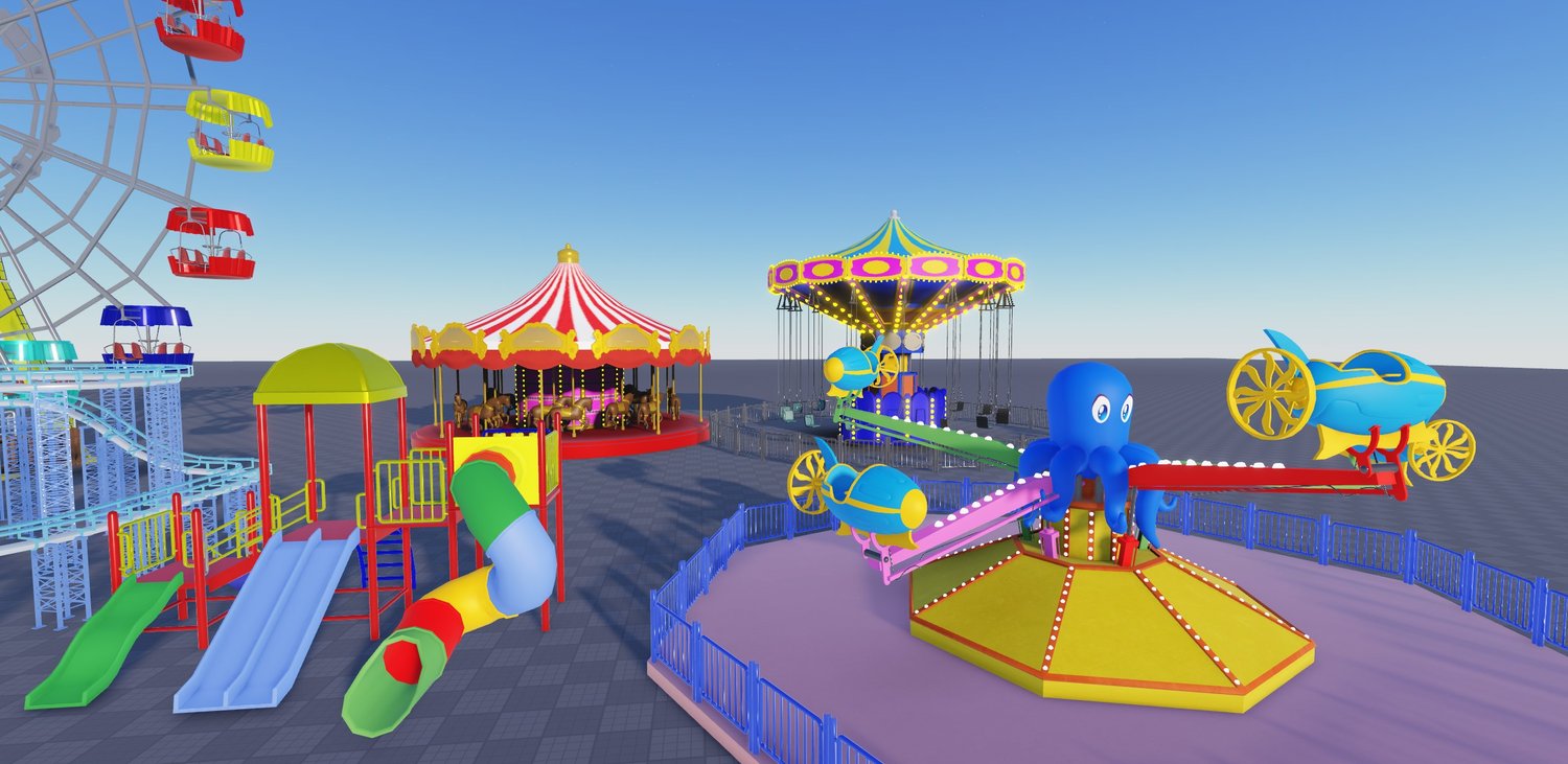 Universal Roblox Amusement Theme Modular Park Pack