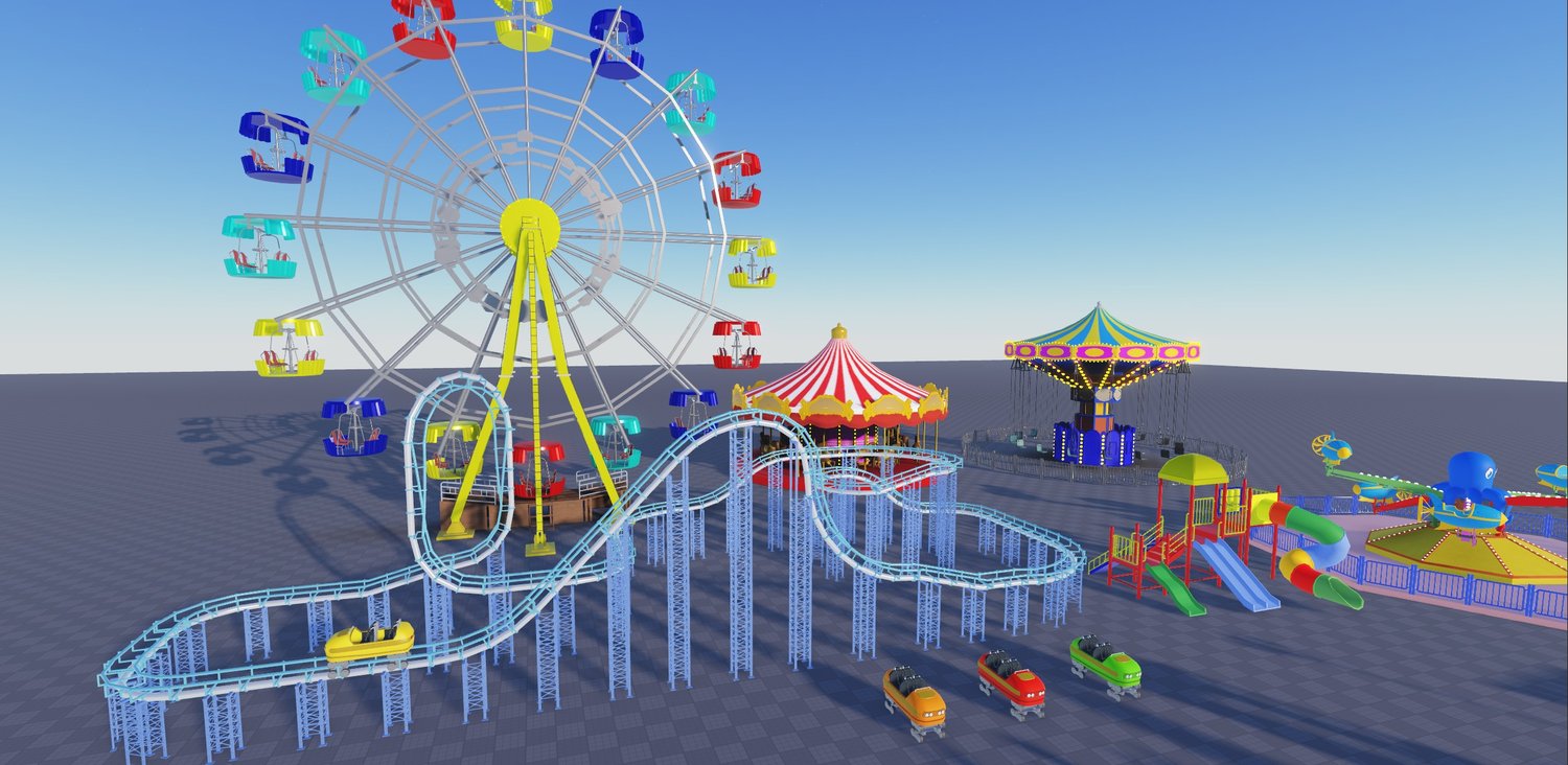 Universal Roblox Amusement Theme Modular Park Pack