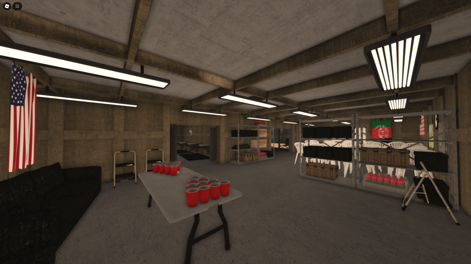 Flower garden and river area in Roblox Patkia Province map