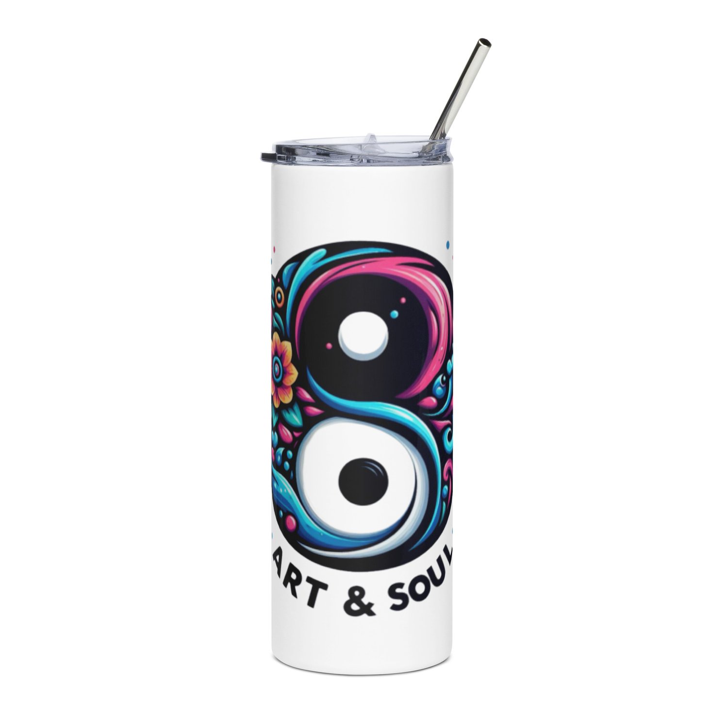 Art & Soul logo 20oz Stainless Steel Skinny tumbler