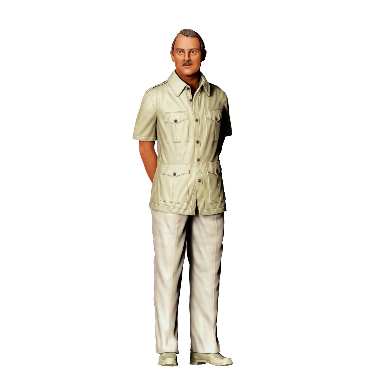 3dp Miniatures, N4 Higgins John Hillerman Magnum P.I