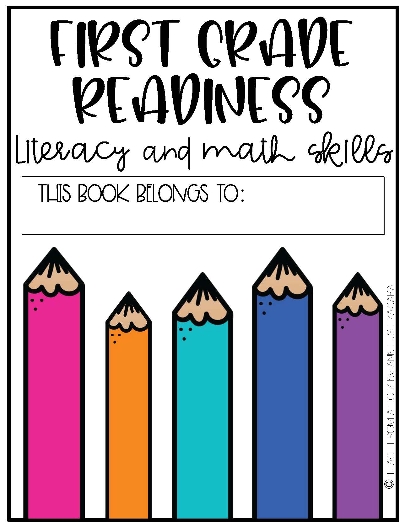 First Grade Readiness Packet 1