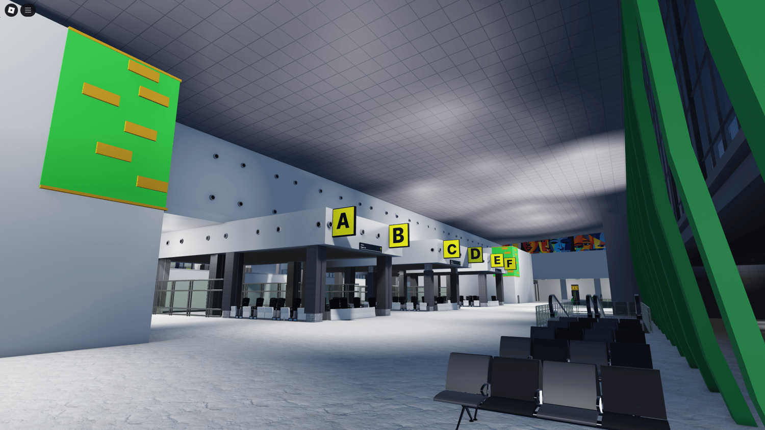 Roblox Murtala Muhammed Airport TSA checkpoint area