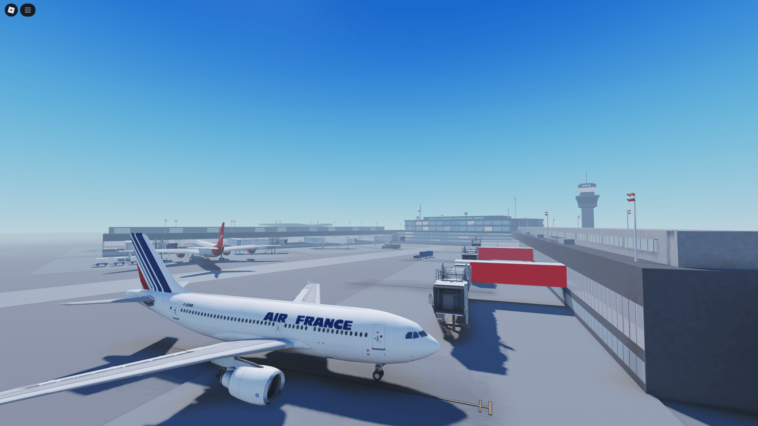 Tunnel and main road entrance in Nigerian Roblox airport