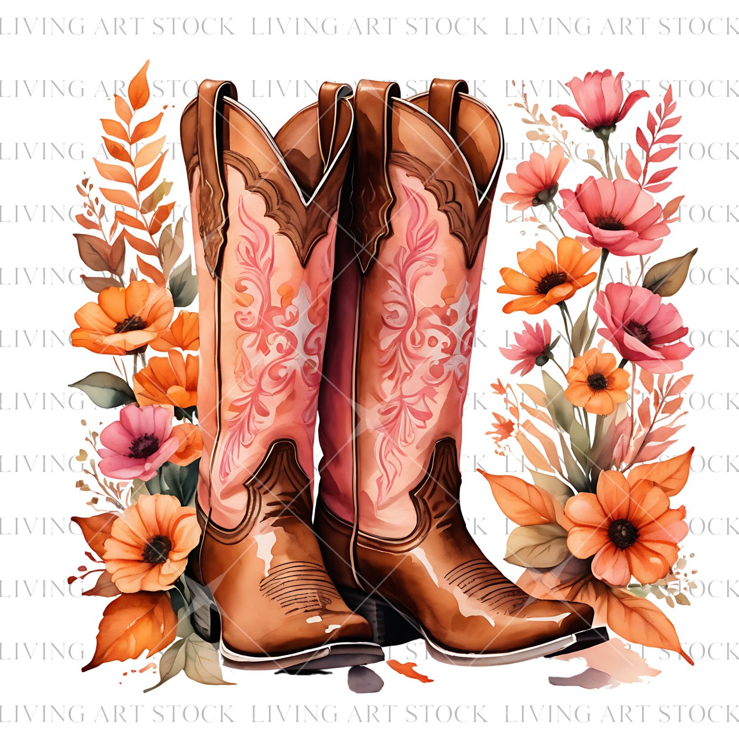 Cowgirl Boots Transparent PNG design