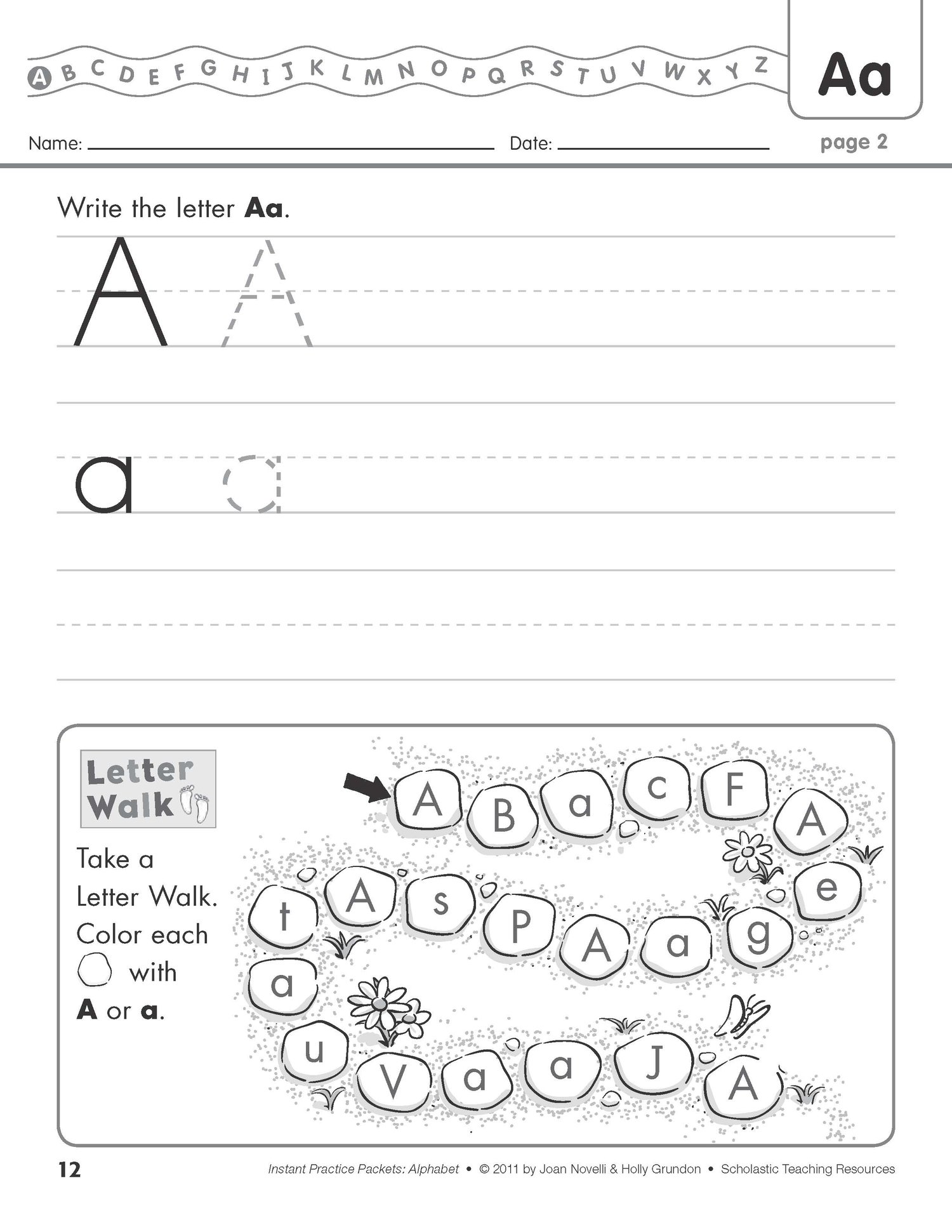 Instant Practice Packets - Alphabet PDF