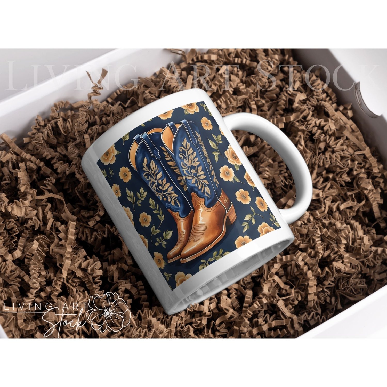 cowgirl mug design
