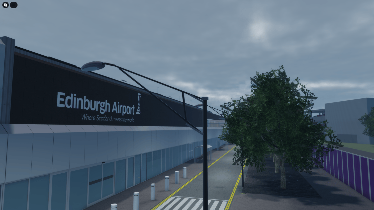 Scripted doors and stairways in Scottish airport game