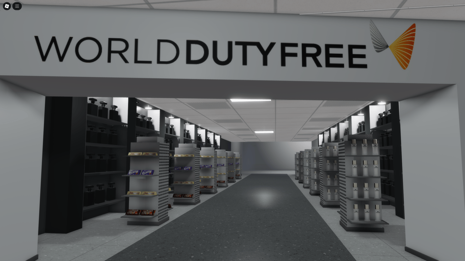 Roblox elevator and stair design in airport interior