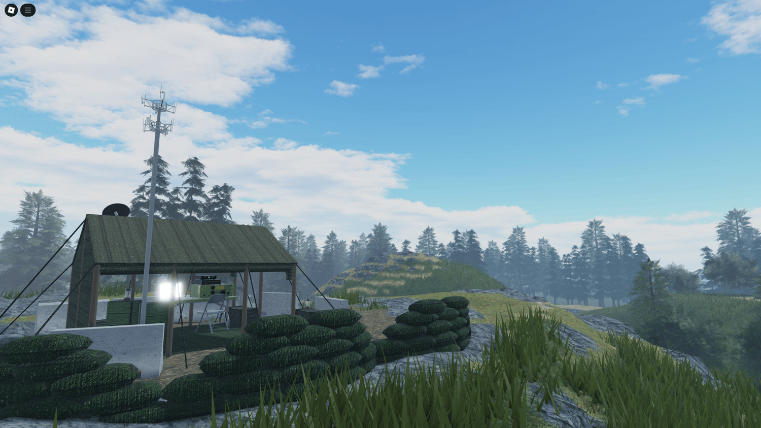 Roblox PMC base with shooting range and obstacle course