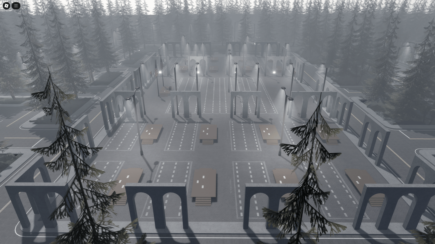 Roblox CDC map with overhead GUI and part loader