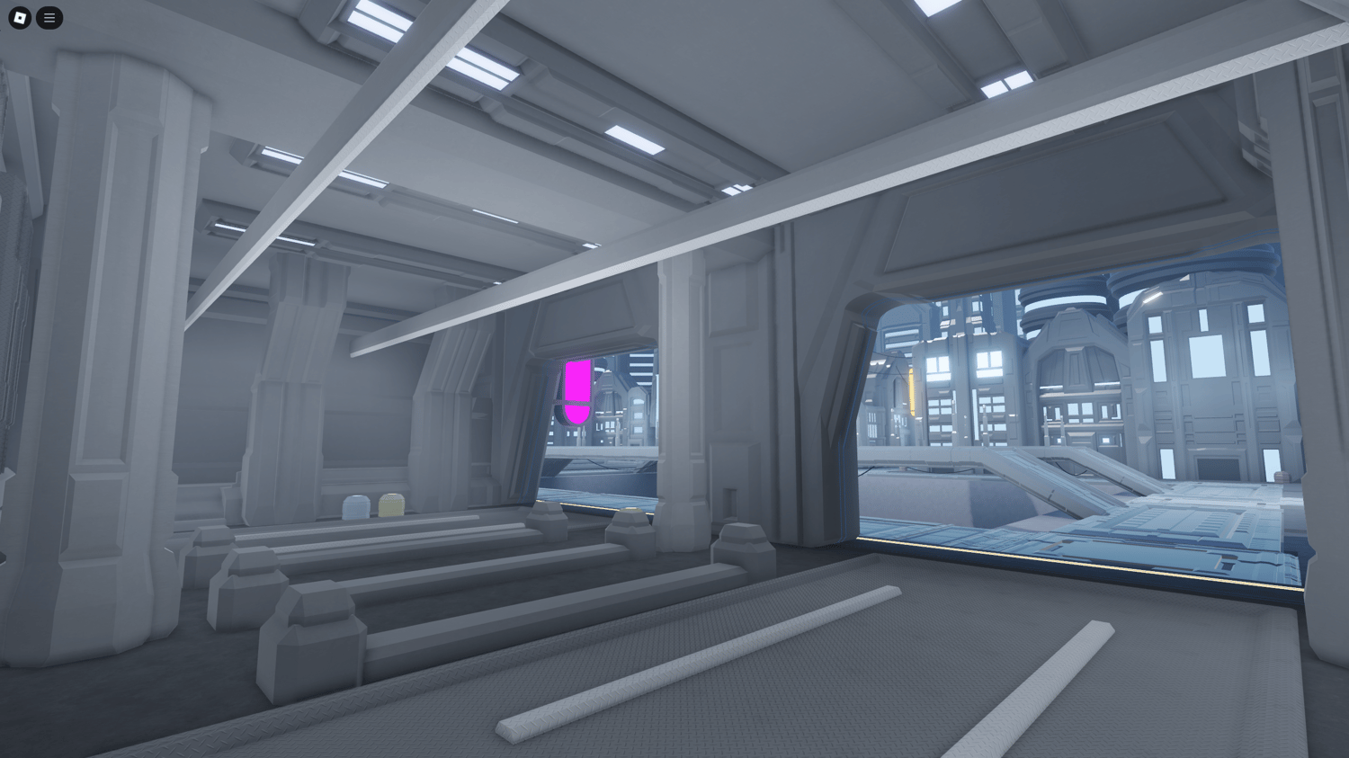 Showcase Star Wars aircraft on futuristic Roblox terrain