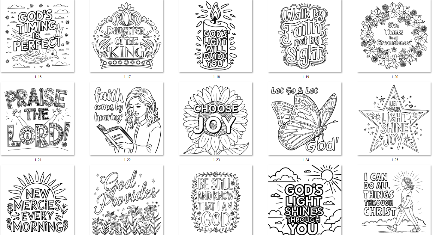Devotional Women Coloring Pages