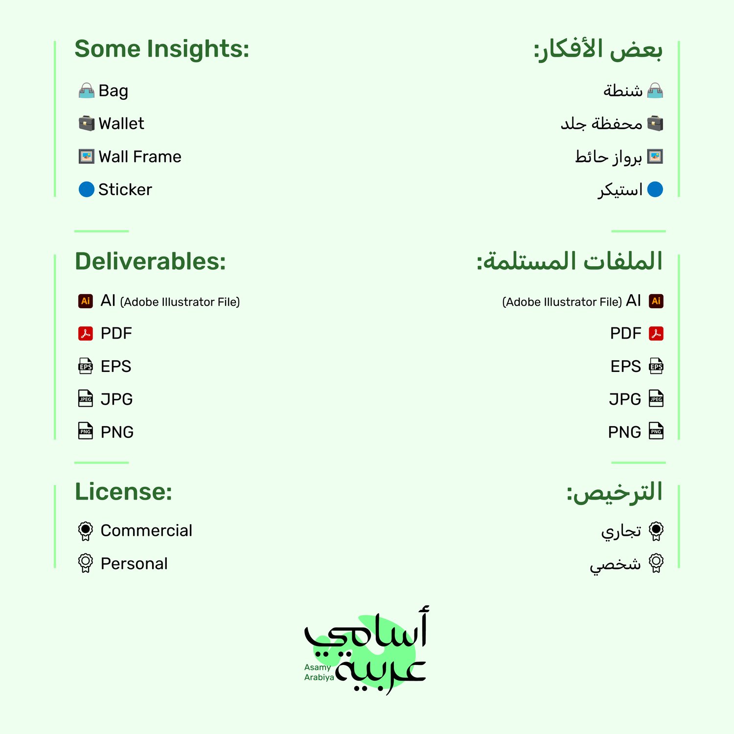 Deliverables for Ashraf name art: Vector AI and high-res PNG files for print and digital.